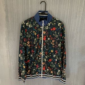 Zara floral tracksuit jacket